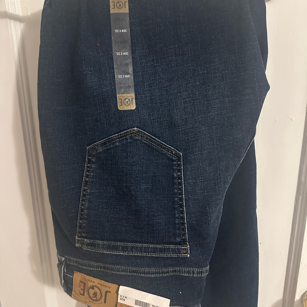 Joseph Abboud Men's Dark Blue Slim Straight Jeans